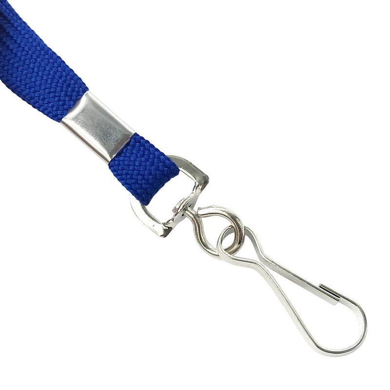 Bird Fiy Lanyards Safety Blue Lanyards Neck Flat Premium Breakaway Badge Lanyard with J-Hook for ID Nametag Badge Holder (Blue, 25 PCS) - Image 4